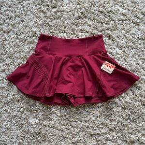 Women's Burgundy Skirt